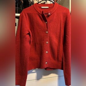 Abercrombie & Fitch Cherry Red Cardigan
